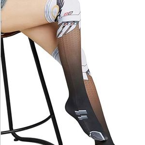 💕 Kawaii Anime Print Thin Over The Knee Socks 💕